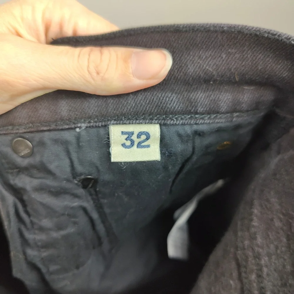 C.O.F. Studio Jeans Mens 32 Black Candiani Denim Slim Fit Made in‎ Portugal